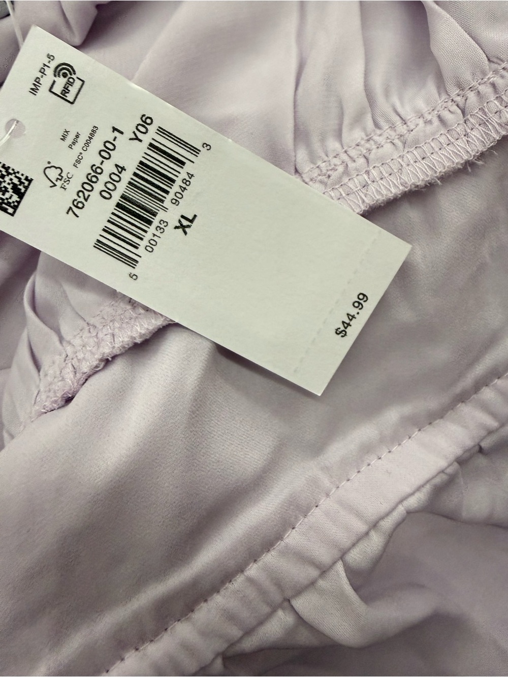 NWT Old Navy Lilac Mist Ruffle Trim Satin Dress - Picture 5 of 5